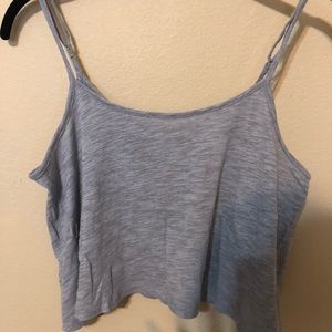crop grey tank